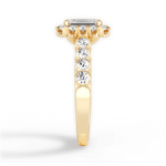 Lacey Emerald Cut Lab Grown Diamond 18Kt Yellow Gold Engagement Ring - View 4
