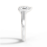 Ariana Pear Cut Lab Grown Diamond Platinum Engagement Ring - View 3