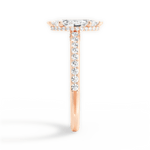 Joan Marquise Cut Lab Grown Diamond 18Kt Rose Gold Engagement Ring - View 4