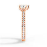 Katelyn Heart Cut Lab Grown Diamond 18Kt Rose Gold Engagement Ring - View 4