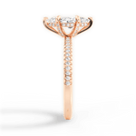 Helen Marquise Cut Lab Grown Diamond 18Kt Rose Gold Engagement Ring - View 2