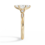 Cassie Marquise Cut Lab Grown Diamond 18Kt Yellow Gold Engagement Ring - View 3