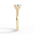 Carrie Oval Cut Lab Grown Diamond 18Kt Yellow Gold Engagement Ring - View 3