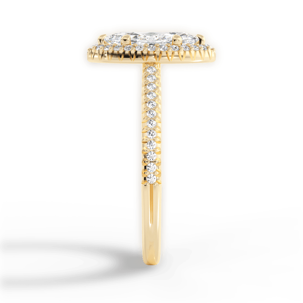Jenny Marquise Cut Lab Grown Diamond 18Kt Yellow Gold Engagement Ring - View 2
