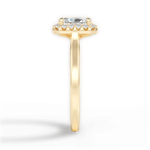 Fiona Radiant Cut Lab Grown Diamond 18Kt Yellow Gold Engagement Ring - View 4