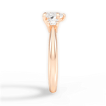 Dorothy Heart Cut Lab Grown Diamond 18Kt Rose Gold Engagement Ring - View 2