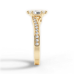 Elise Marquise Cut Lab Grown Diamond 18Kt Yellow Gold Engagement Ring - View 4