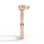 Katelyn Pear Cut Lab Grown Diamond 18Kt Rose Gold Engagement Ring - View 2