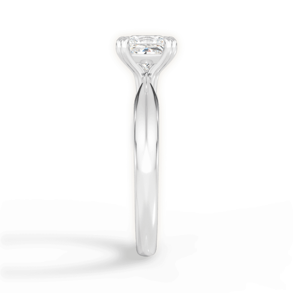 Anastasia Princess Cut Lab Grown Diamond 14Kt White Gold Engagement Ring - View 4