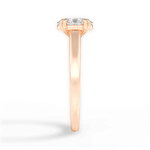 Courtney Oval Cut Lab Grown Diamond 18Kt Rose Gold Engagement Ring - View 2