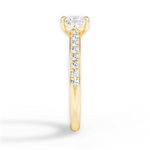 Elizabeth Princess Cut Lab Grown Diamond 18Kt Yellow Gold Engagement Ring - View 2