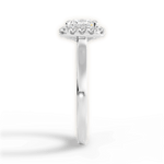 Fiona Princess Cut Lab Grown Diamond Platinum Engagement Ring - View 4