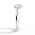 Camila Pear Cut Lab Grown Diamond 18Kt White Gold Engagement Ring - View 3