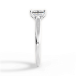 Carrie Emerald Cut Lab Grown Diamond 14Kt White Gold Engagement Ring - View 2