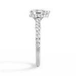 Laura Pear Cut Lab Grown Diamond Platinum Engagement Ring - View 3