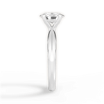 Aria Oval Cut Lab Grown Diamond 18Kt White Gold Engagement Ring - View 2