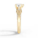 Isabel Heart Cut Lab Grown Diamond 18Kt Yellow Gold Engagement Ring - View 2