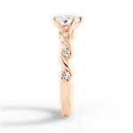 Emma Heart Cut Lab Grown Diamond 18Kt Rose Gold Engagement Ring - View 2