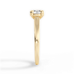 Courtney Round Cut Lab Grown Diamond 18Kt Yellow Gold Engagement Ring - View 3