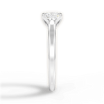 Carrie Princess Cut Lab Grown Diamond 18Kt White Gold Engagement Ring - View 4