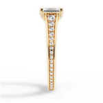 Leslie Emerald Cut Lab Grown Diamond 18Kt Yellow Gold Engagement Ring - View 2