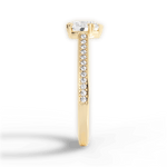 Denise Heart Cut Lab Grown Diamond 18Kt Yellow Gold Engagement Ring - View 3