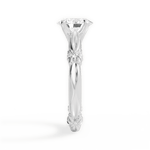 Claire Oval Cut Lab Grown Diamond 14Kt White Gold Engagement Ring - View 4