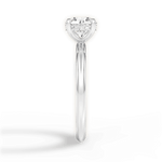 Brenda Round Cut Lab Grown Diamond 14Kt White Gold Engagement Ring - View 4