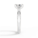 Aria Radiant Cut Lab Grown Diamond Platinum Engagement Ring - View 3