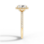 Joanne Radiant Cut Lab Grown Diamond 18Kt Yellow Gold Engagement Ring - View 2