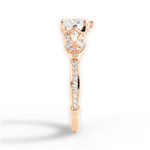 Geraldine Heart Cut Lab Grown Diamond 18Kt Rose Gold Engagement Ring - View 4