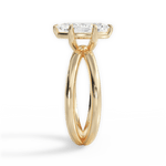 Ada Marquise Cut Lab Grown Diamond 18Kt Yellow Gold Engagement Ring - View 2