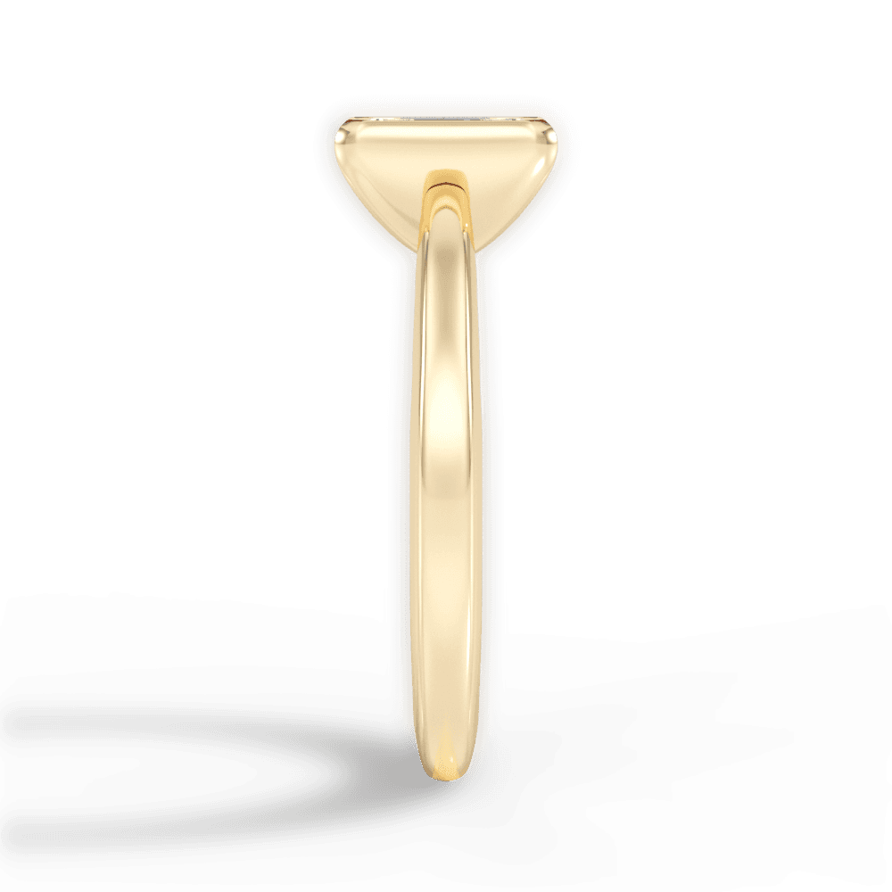 Bridget Emerald Cut Lab Grown Diamond 18Kt Yellow Gold Engagement Ring - View 4