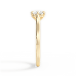 Bernadette Radiant Cut Lab Grown Diamond 18Kt Yellow Gold Engagement Ring - View 3