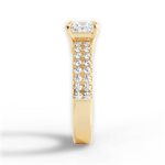 Kayla Princess Cut Lab Grown Diamond 18Kt Yellow Gold Engagement Ring - View 4