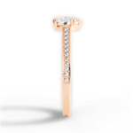 Denise Heart Cut Lab Grown Diamond 18Kt Rose Gold Engagement Ring - View 2