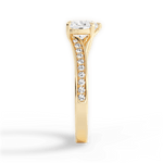 Elise Heart Cut Lab Grown Diamond 18Kt Yellow Gold Engagement Ring - View 3