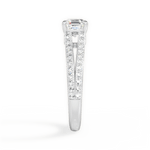 Kendra Asscher Cut Lab Grown Diamond Platinum Engagement Ring - View 2