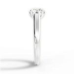 Ariana Round Cut Lab Grown Diamond 14Kt White Gold Engagement Ring - View 2