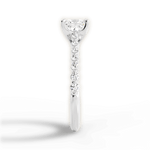 Dana Princess Cut Lab Grown Diamond 14Kt White Gold Engagement Ring - View 4
