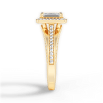Lillian Emerald Cut Lab Grown Diamond 18Kt Yellow Gold Engagement Ring - View 4