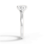 Ashley Oval Cut Lab Grown Diamond 18Kt White Gold Engagement Ring - View 4