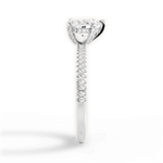 Helen Heart Cut Lab Grown Diamond 14Kt White Gold Engagement Ring - View 4