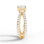 Lauren Princess Cut Lab Grown Diamond 18Kt Yellow Gold Engagement Ring - View 2