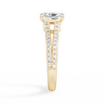 Kendra Radiant Cut Lab Grown Diamond 18Kt Yellow Gold Engagement Ring - View 3