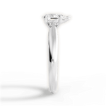 Amy Pear Cut Lab Grown Diamond Platinum Engagement Ring - View 4