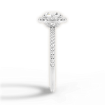 Joanne Round Cut Lab Grown Diamond Platinum Engagement Ring - View 2