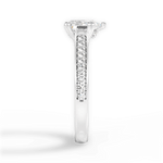 Deborah Pear Cut Lab Grown Diamond 14Kt White Gold Engagement Ring - View 4