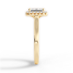 Fiona Emerald Cut Lab Grown Diamond 18Kt Yellow Gold Engagement Ring - View 3