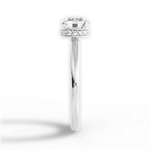 Brianna Round Cut Lab Grown Diamond 14Kt White Gold Engagement Ring - View 4